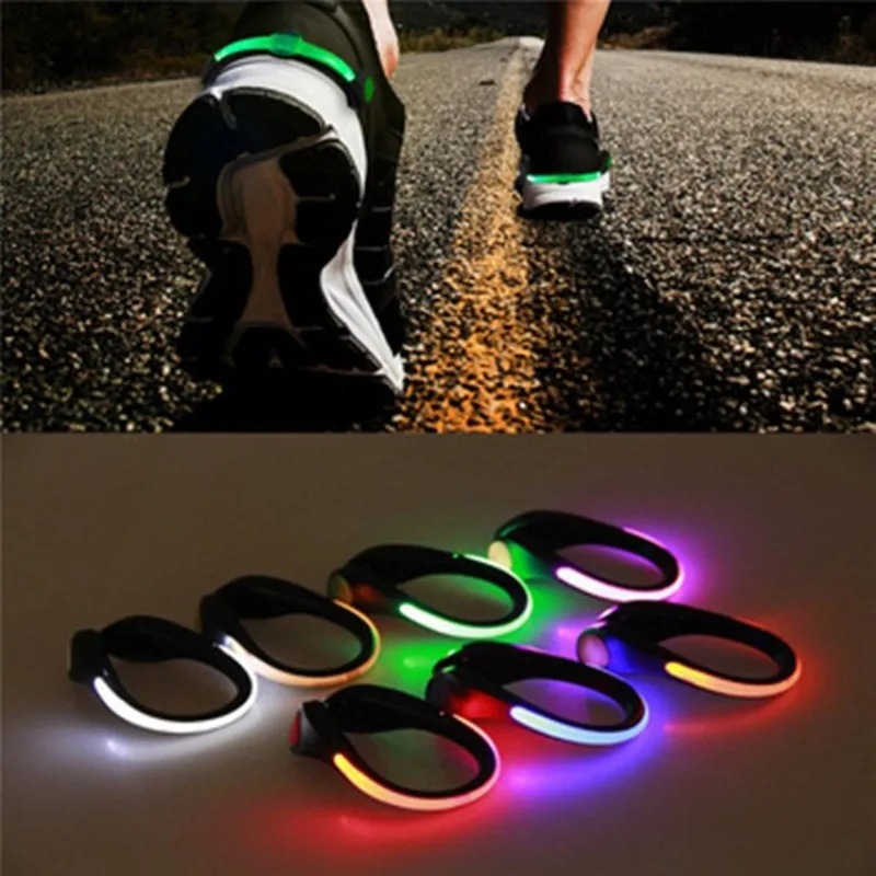 Reflective Night Running Shoes - 2024 빛나는 신발 클립 라이트 야외
