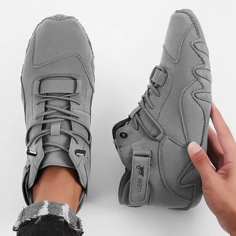 Waterproof Goretex Running Shoes - 남성용 새 가죽 디자인 신발 가볍고
