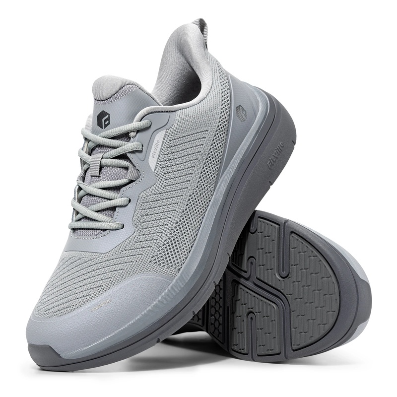Breathable Mesh Athletic Shoes - 핏빌 와이드 핏 워킹 슈즈 남성용