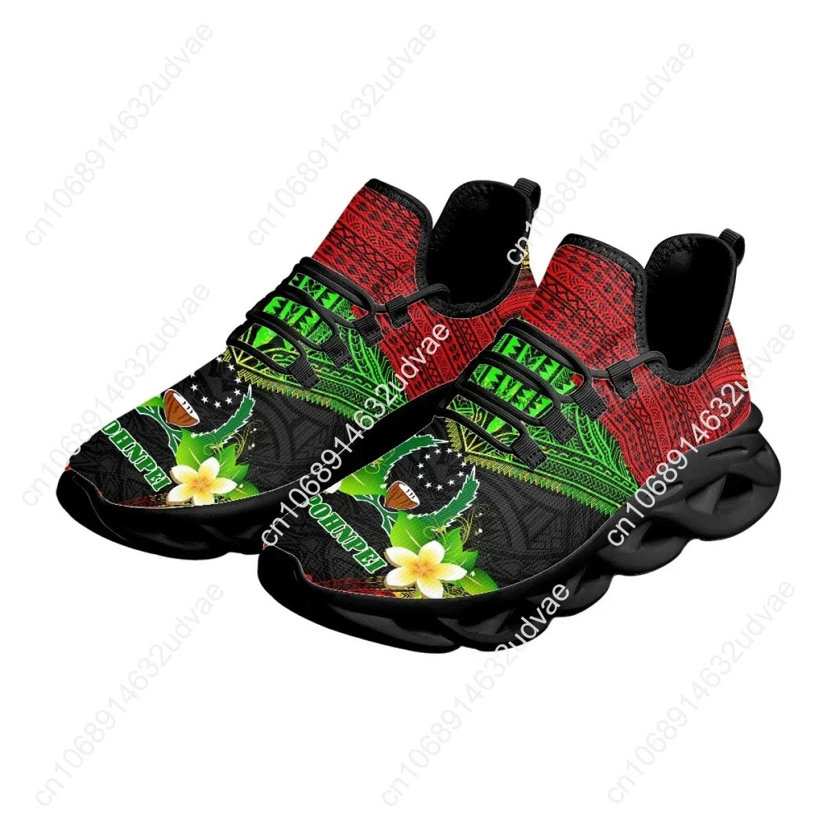 폴리네시안 포른페이 플루메리아 디자인 여성용 쿠션 메쉬 - Running Shoes 리뷰 및 가격
