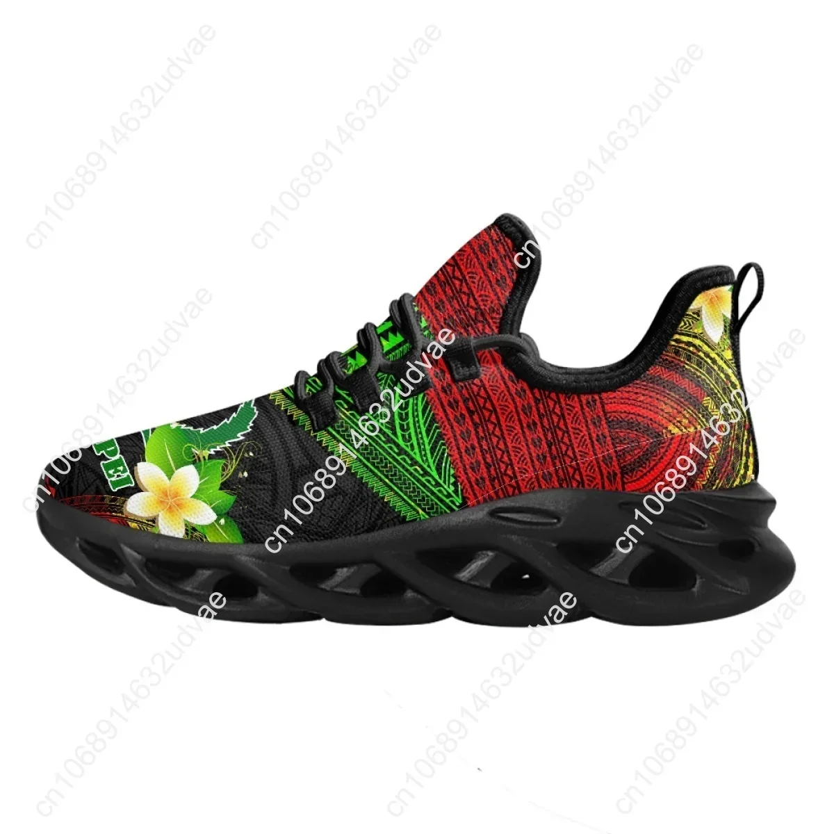 폴리네시안 포른페이 플루메리아 디자인 여성용 쿠션 메쉬 - Running Shoes 리뷰 및 가격