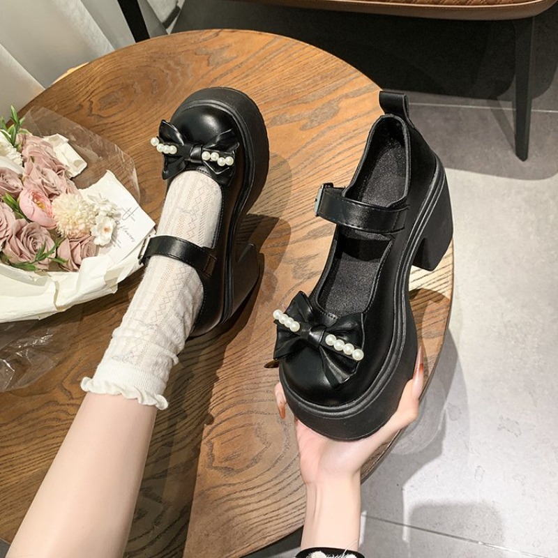 2026 로리타 슈즈 블랙 슈퍼 하이힐 메리 제인 슈즈 - Women'S Shoes 리뷰 및 가격