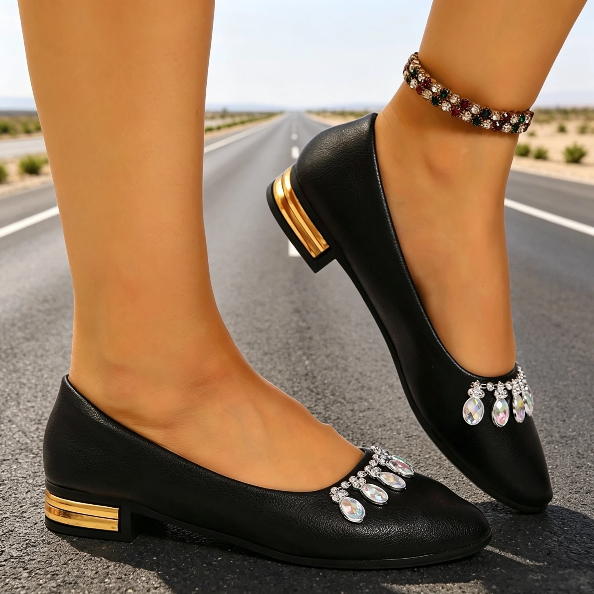여성 플랫 포인티드 토 발레 슈즈 플러스 사이즈 플랫  - Women'S Shoes 리뷰 및 가격
