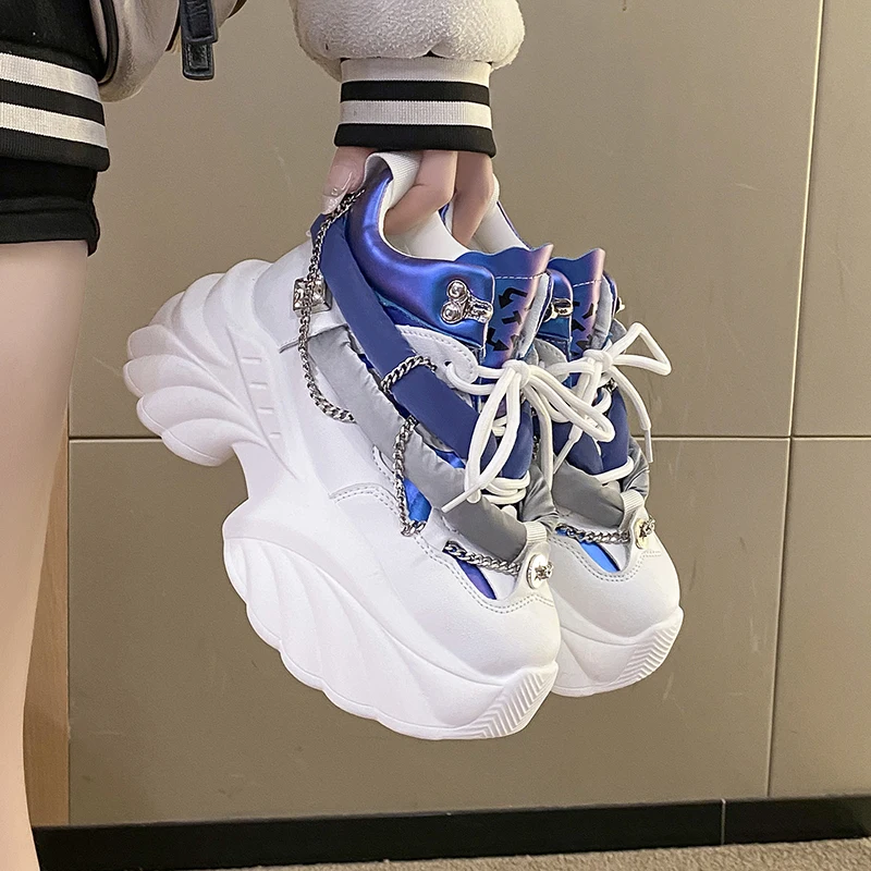 러블리 카와이 여성 스니커즈, 웨지 캐주얼 신발, 여성 - Breathable Mesh Athletic Shoes 리뷰 및 가격