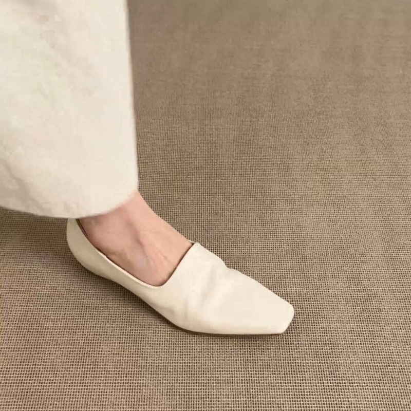 레트로 플랫 로퍼 여성용 슬립온 브리티시 스타일 스퀘어 - Women'S Shoes 리뷰 및 가격